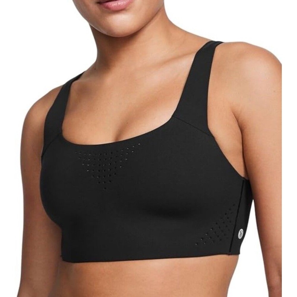 VICTORIA'S SECRET FEATHERWEIGHT MAX SPORTS BRA BLACK SIZE 40DD WURBOWICK